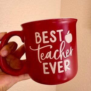 Best Teacher Ever" Oversized Coffee Mug